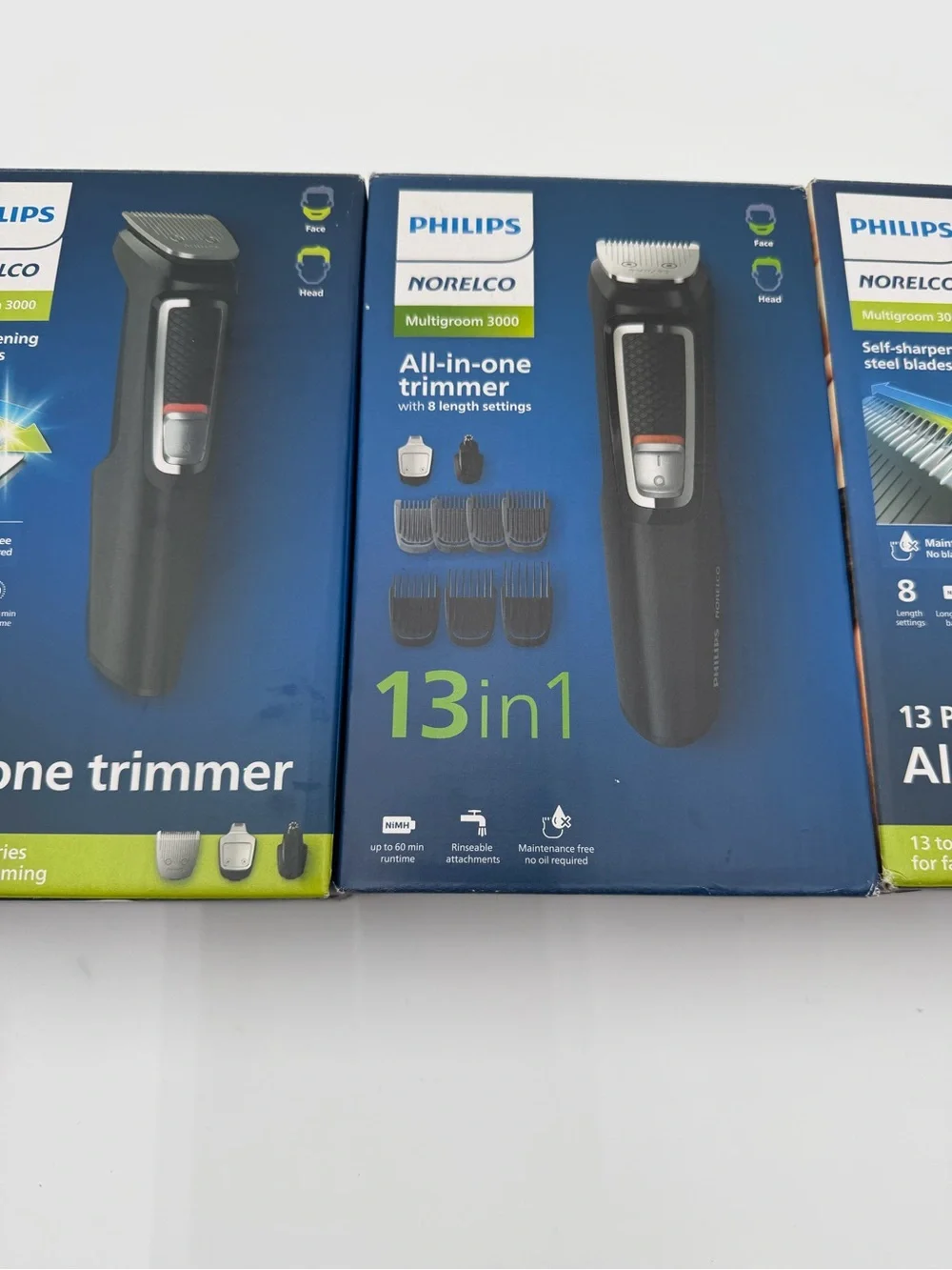 Set of 3 Philips Norelco Multigroom 3000